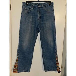 Wrangler Jeans Women’s 35 x 30 Blue Denim Straight Leg 9760WDR Classic Western P